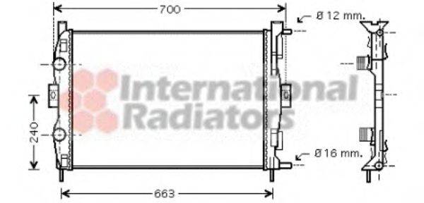 VAN WEZEL 43002306 Радіатор, охолодження двигуна