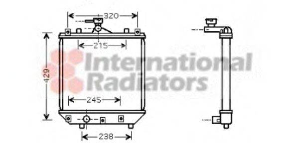 VAN WEZEL 52002064 Радіатор, охолодження двигуна