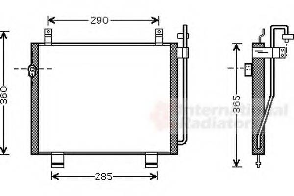 VAN WEZEL 52005060 Конденсатор, кондиціонер