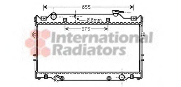 VAN WEZEL 53002309 Радіатор, охолодження двигуна