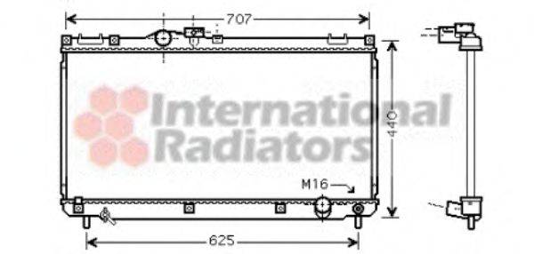 VAN WEZEL 53002321 Радіатор, охолодження двигуна