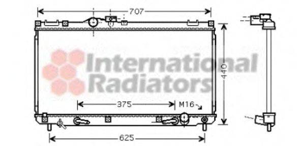 VAN WEZEL 53002322 Радіатор, охолодження двигуна