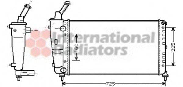 VAN WEZEL 73002083 Радіатор, охолодження двигуна