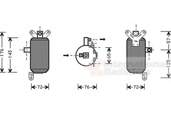 VAN WEZEL 7700D021 Осушувач, кондиціонер