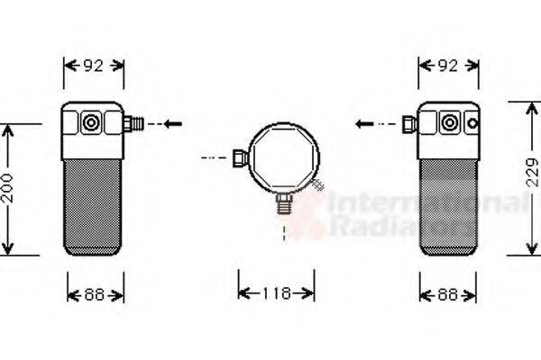 VAN WEZEL 8100D021 Осушувач, кондиціонер