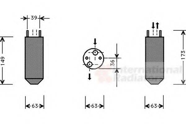 VAN WEZEL 8100D023 Осушувач, кондиціонер