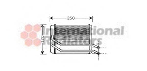 VAN WEZEL 82006118 Теплообмінник, опалення салону