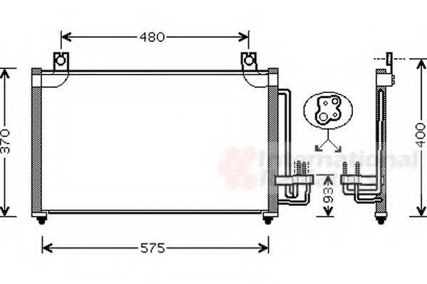 VAN WEZEL 83005031 Конденсатор, кондиціонер