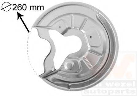VAN WEZEL 7622373 Відбивач, диск гальмівного механізму