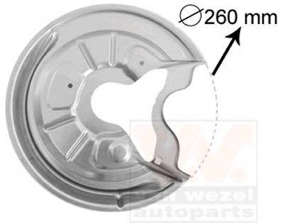 VAN WEZEL 7622374 Відбивач, диск гальмівного механізму