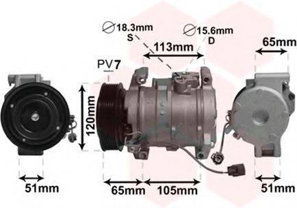 VAN WEZEL 2500K289 Компресор, кондиціонер