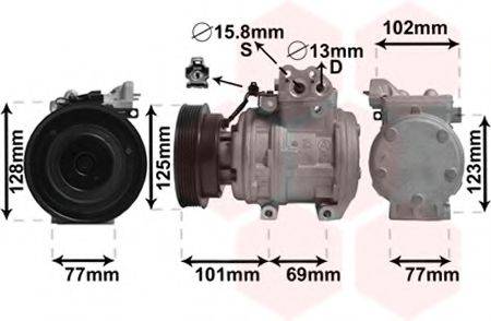 VAN WEZEL 8300K211 Компресор, кондиціонер