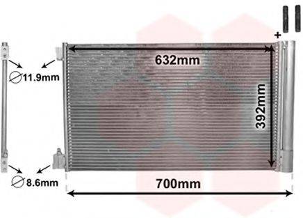 VAN WEZEL 37005478 Конденсатор, кондиціонер