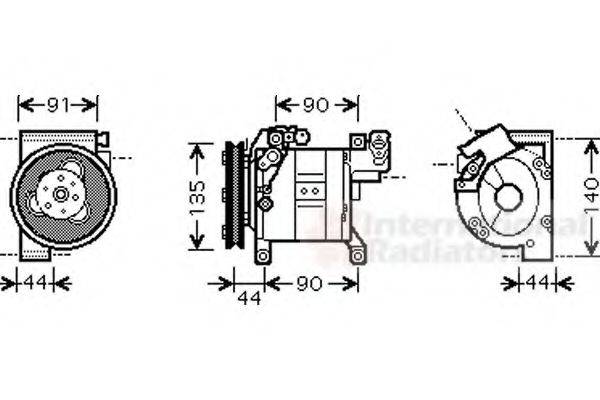 VAN WEZEL 1300K322 Компресор, кондиціонер