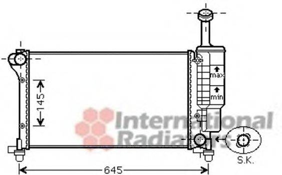 VAN WEZEL 17002335 Радіатор, охолодження двигуна