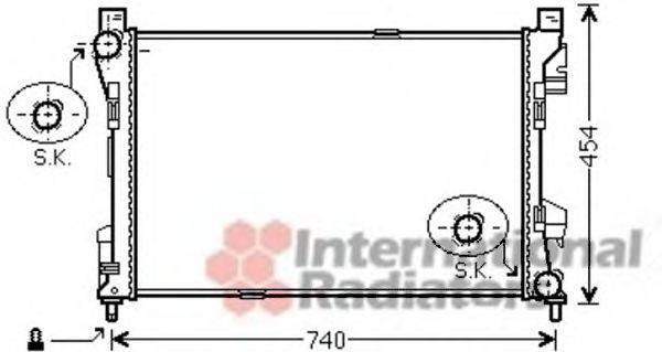 VAN WEZEL 30002463 Радіатор, охолодження двигуна