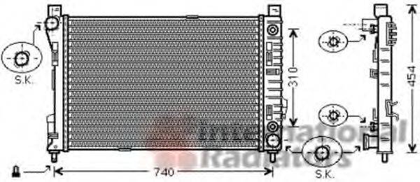 VAN WEZEL 30002464 Радіатор, охолодження двигуна