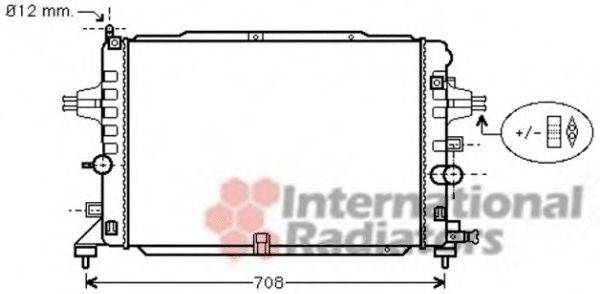 VAN WEZEL 37002490 Радіатор, охолодження двигуна