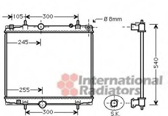 VAN WEZEL 40002331 Радіатор, охолодження двигуна