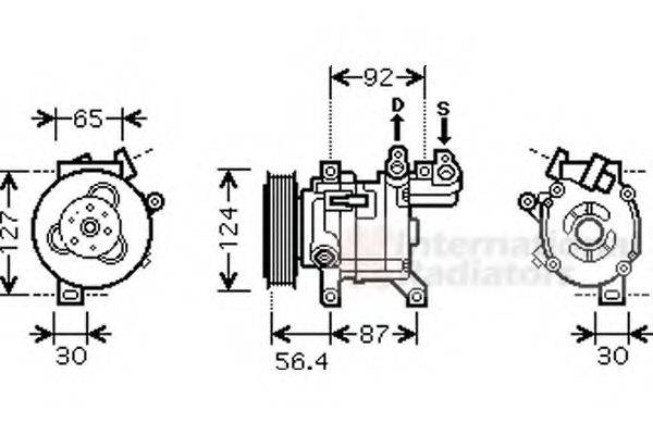 VAN WEZEL 4000K318 Компресор, кондиціонер