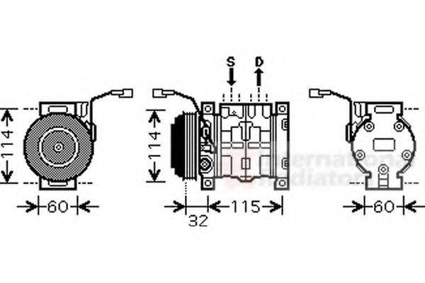 VAN WEZEL 5200K110 Компресор, кондиціонер