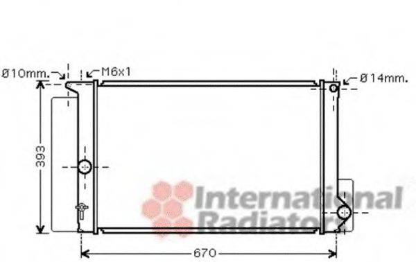 VAN WEZEL 53002397 Радіатор, охолодження двигуна