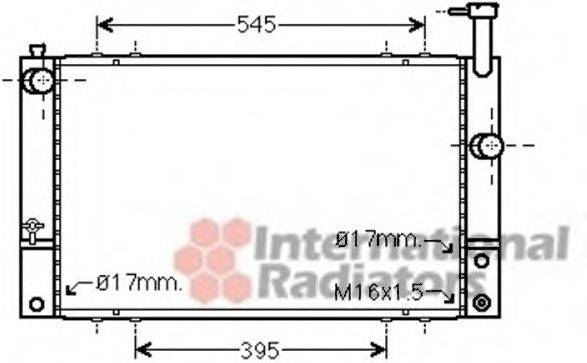 VAN WEZEL 53002494 Радіатор, охолодження двигуна