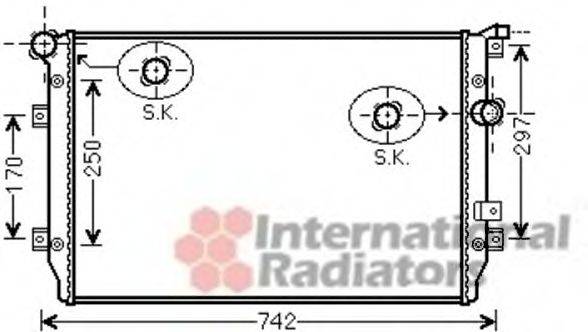 VAN WEZEL 58002287 Радіатор, охолодження двигуна