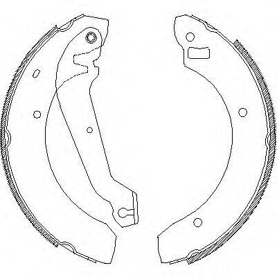 WOKING Z406300 Комплект гальмівних колодок