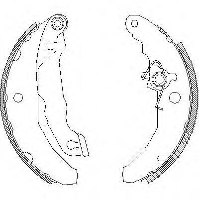 WOKING Z408101 Комплект гальмівних колодок