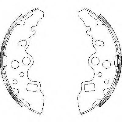 WOKING Z415900 Комплект гальмівних колодок