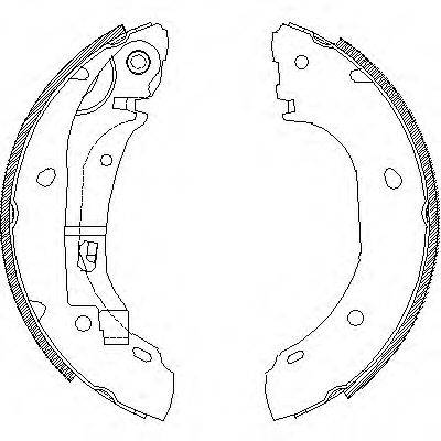 WOKING Z416300 Комплект гальмівних колодок