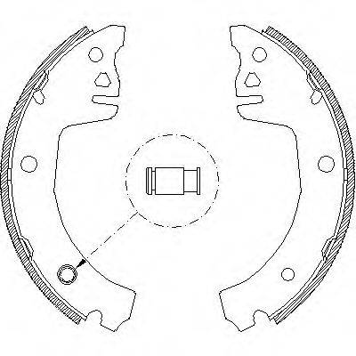 WOKING Z419800 Комплект гальмівних колодок