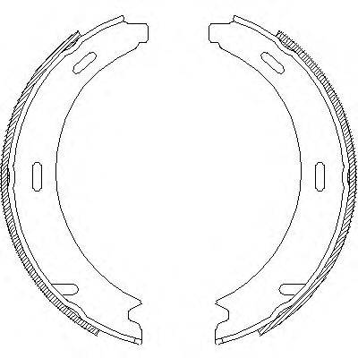 WOKING Z409302 Комплект гальмівних колодок, стоянкова гальмівна система