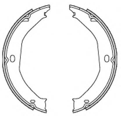 WOKING Z469800 Комплект гальмівних колодок, стоянкова гальмівна система