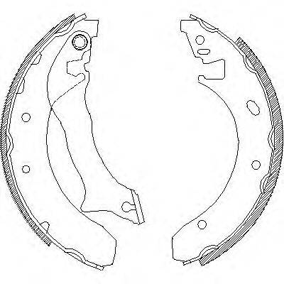 WOKING Z430000 Комплект гальмівних колодок