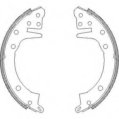 WOKING Z432600 Комплект гальмівних колодок