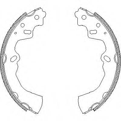 WOKING Z436200 Комплект гальмівних колодок