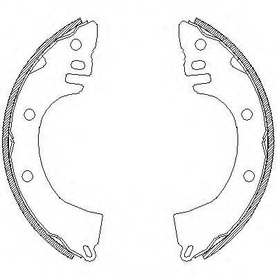 WOKING Z436800 Комплект гальмівних колодок