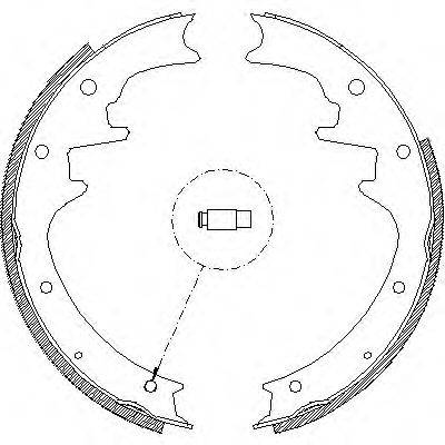 WOKING Z442300 Комплект гальмівних колодок