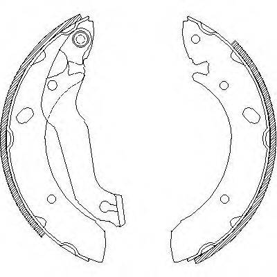 WOKING Z463300 Комплект гальмівних колодок