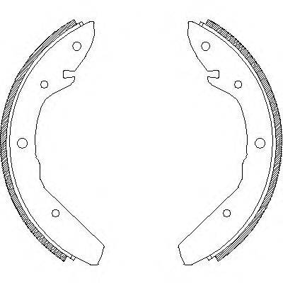 WOKING Z468600 Комплект гальмівних колодок