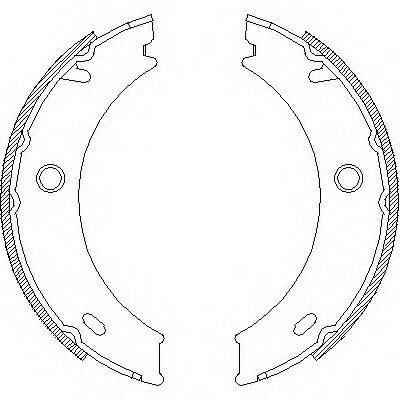 WOKING Z471400 Комплект гальмівних колодок