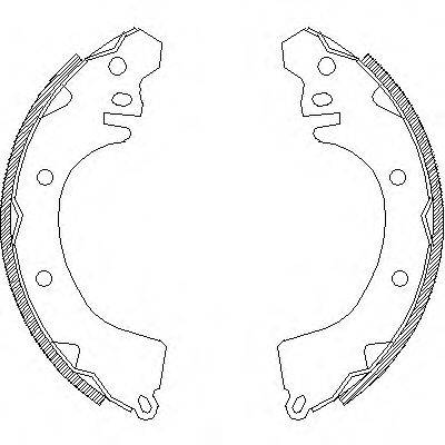 WOKING Z437000 Комплект гальмівних колодок