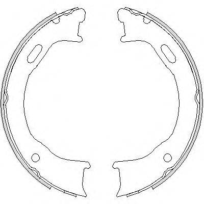 WOKING Z474700 Комплект гальмівних колодок, стоянкова гальмівна система