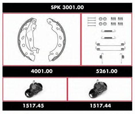 WOKING SPK300100 Комплект гальм, барабанний гальмівний механізм