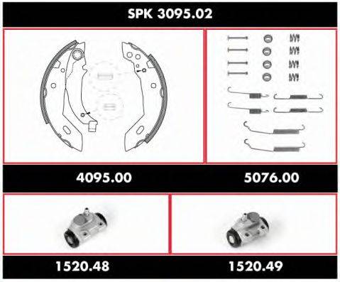 WOKING SPK309502 Комплект гальм, барабанний гальмівний механізм