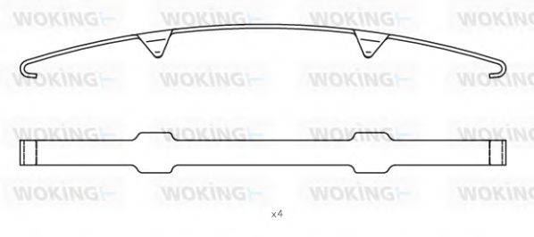 WOKING ACA853300 Комплектуючі, колодки дискового гальма