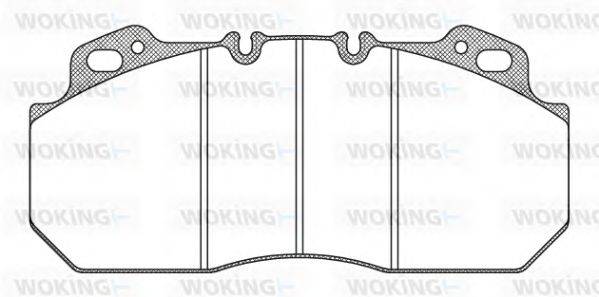 WOKING JSA722310 Комплект гальмівних колодок, дискове гальмо