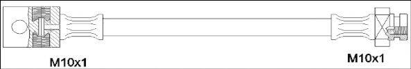 WOKING G190045 Гальмівний шланг